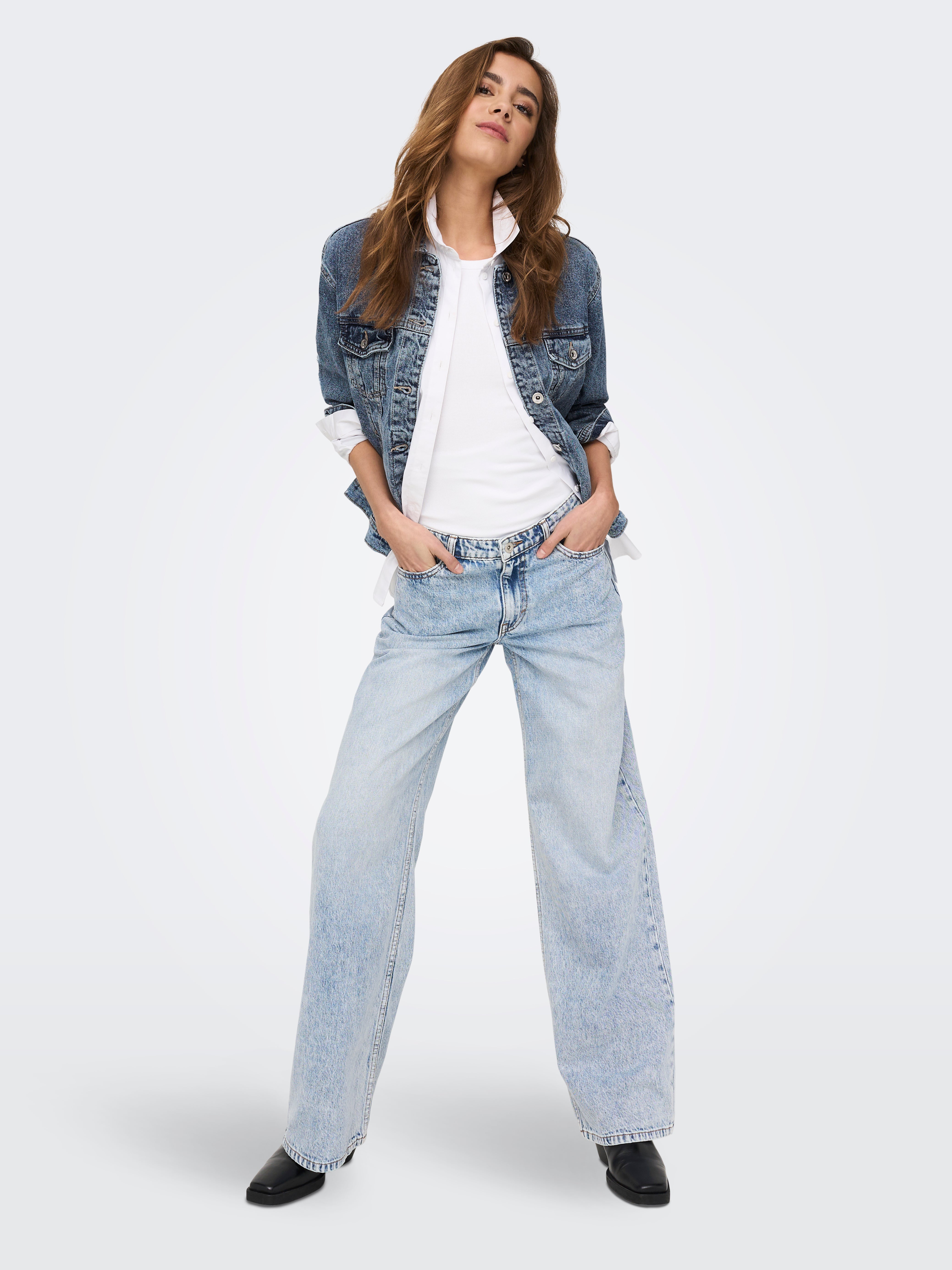 ONLEKAT Jeansjacke Medium Blue Denim