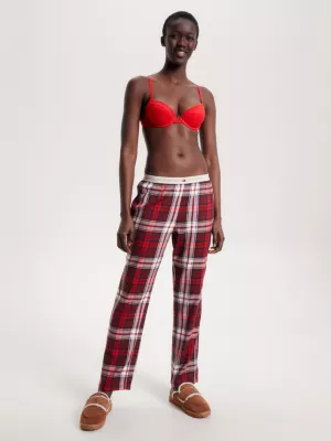 Sutiã push-up acolchoado com renda floral