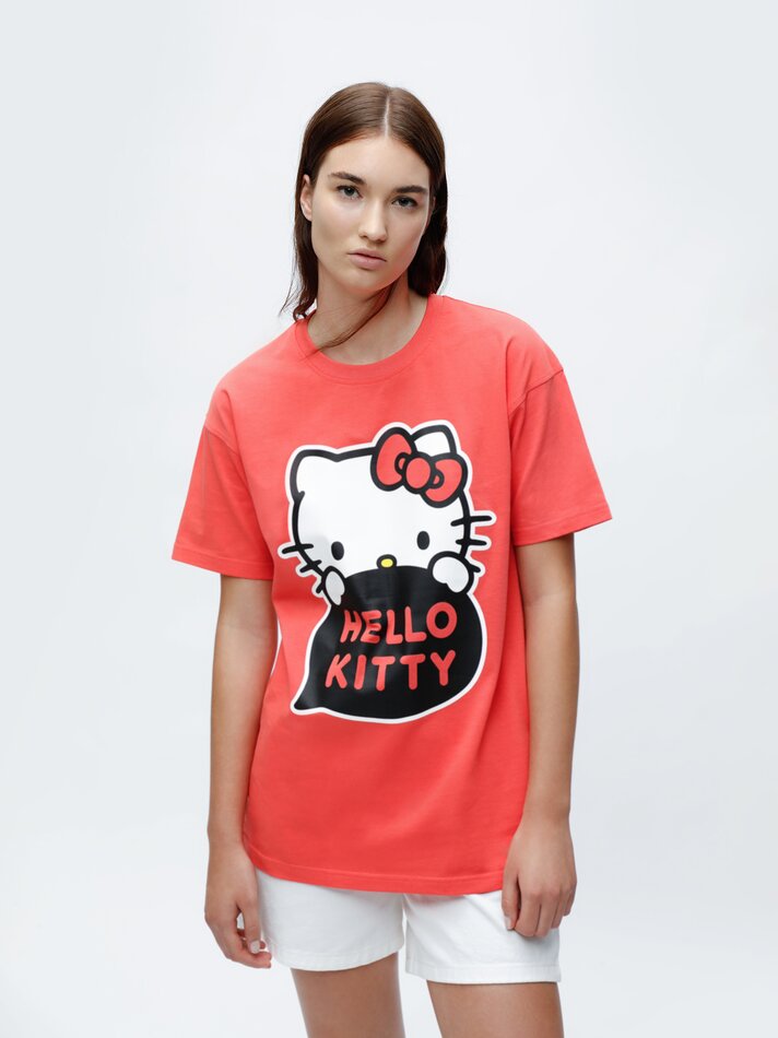 Camiseta estampada Hello Kitty ©Sanrio - Vermelha