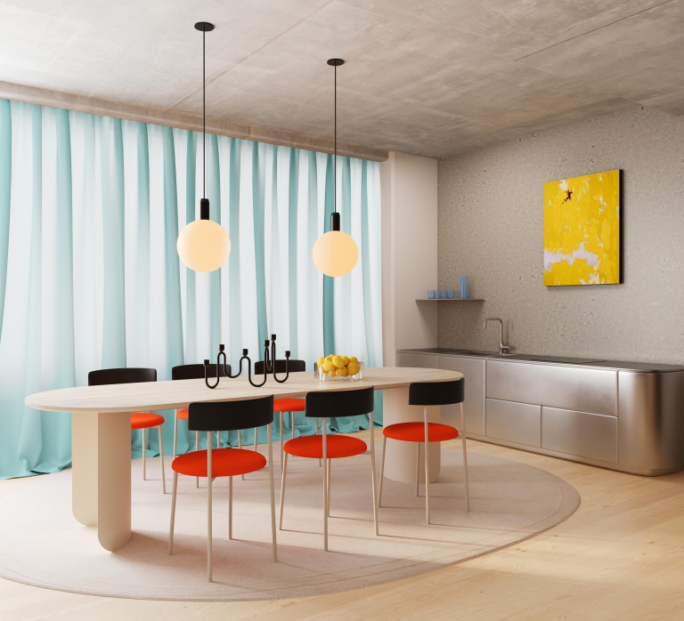 FÉST Plateau eettafel 280x95 sand