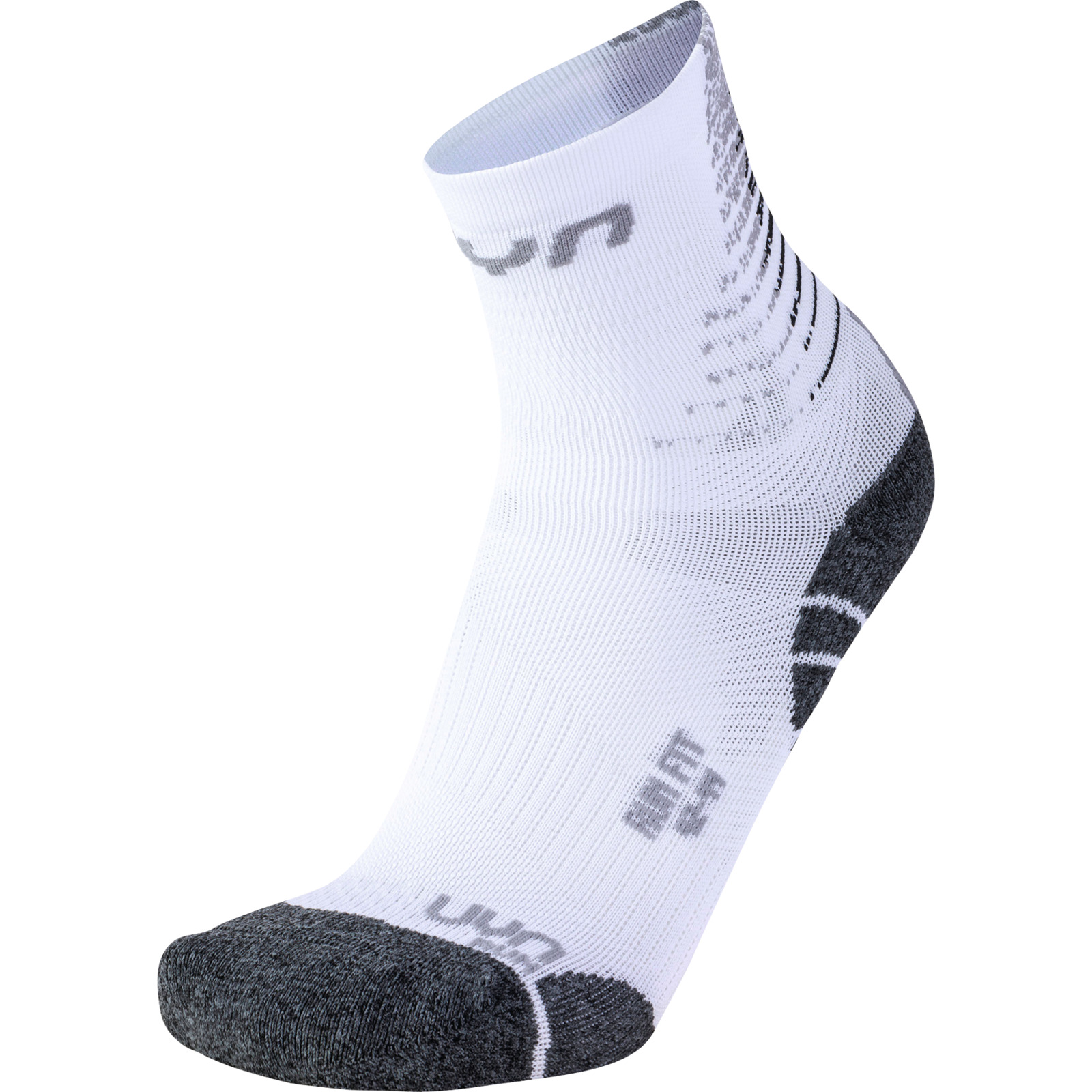 UYN Herren-Running-Socken Fit Multisport 42-44, weiss