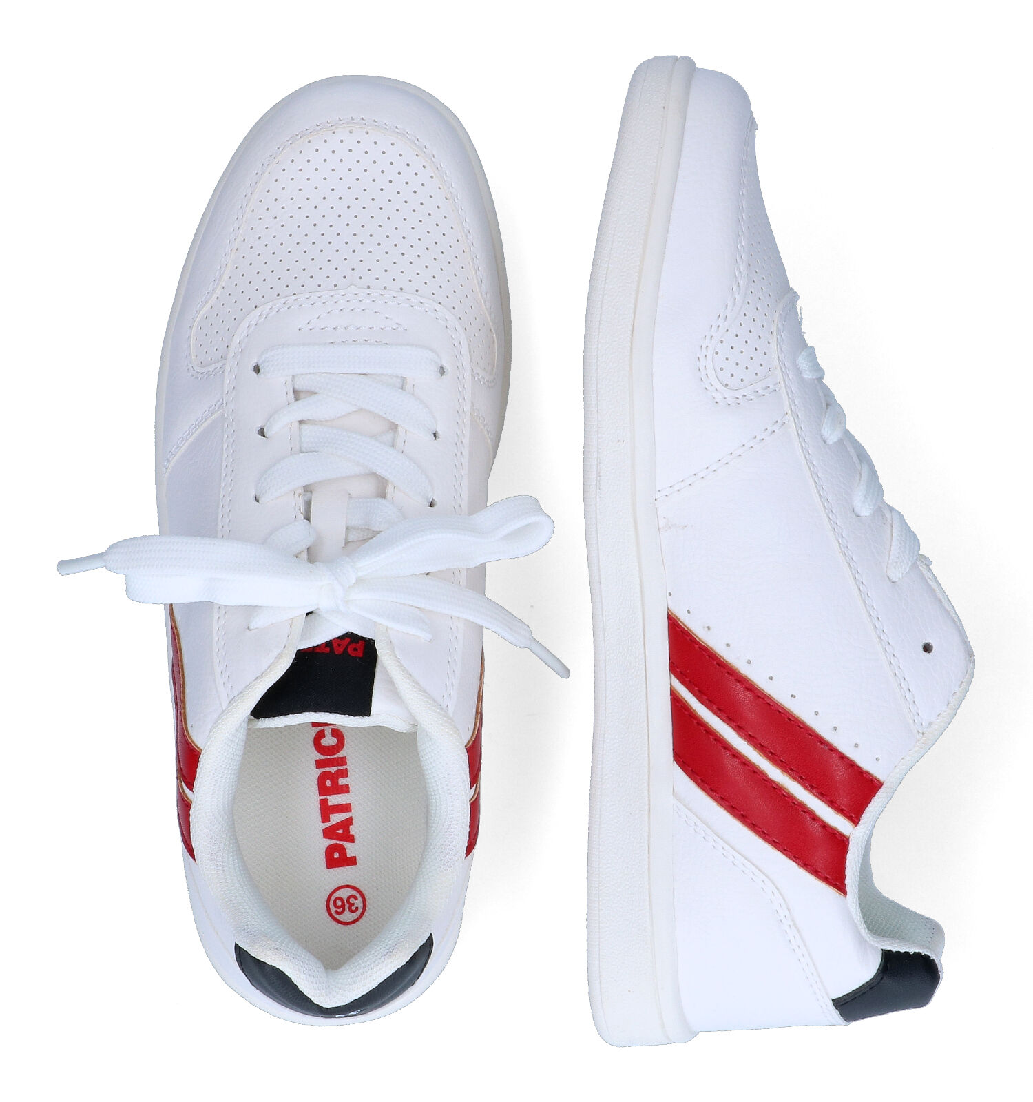Veterschoenen wit