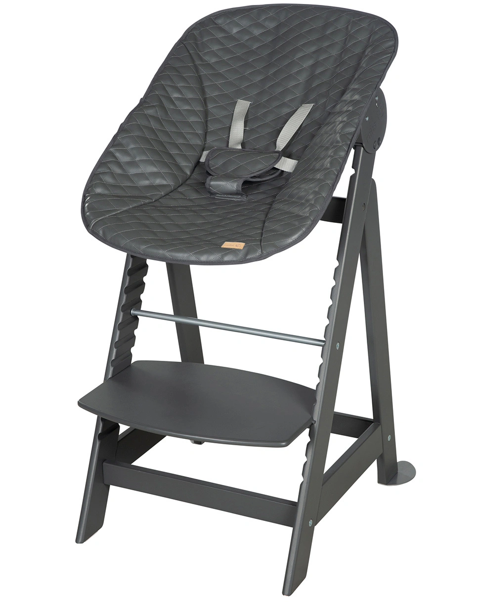 Treppenhochstuhl LUXE 2in1 anthrazit (Farbe: graphite)