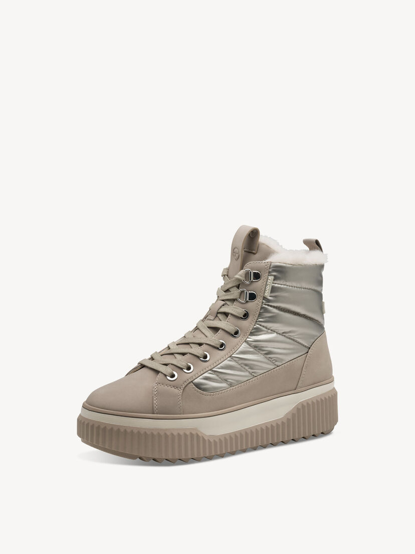 Enkellaarsje - beige warme voering