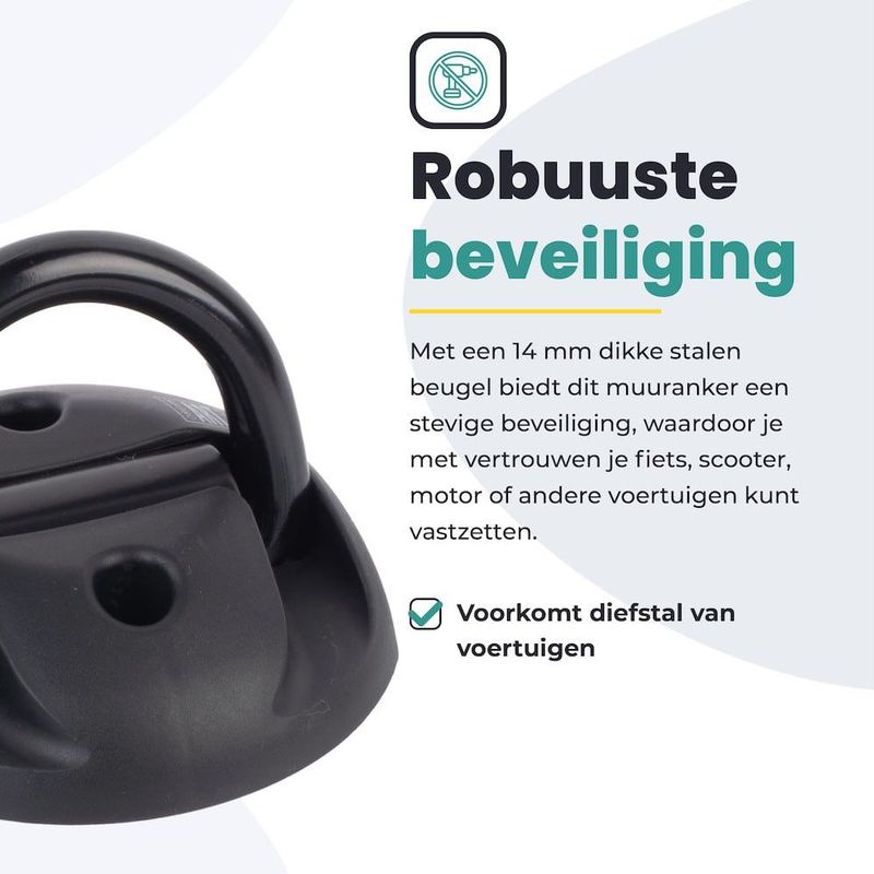 Voltano Muuranker ART4 - Incl. Bevestigingsmateriaal - Wandanker / Vloeranker / Muurbeugel