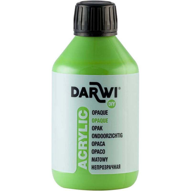 Darwi Flacon de 250 ml de Peinture Acrylique Universelle Opaque - Vert prairie