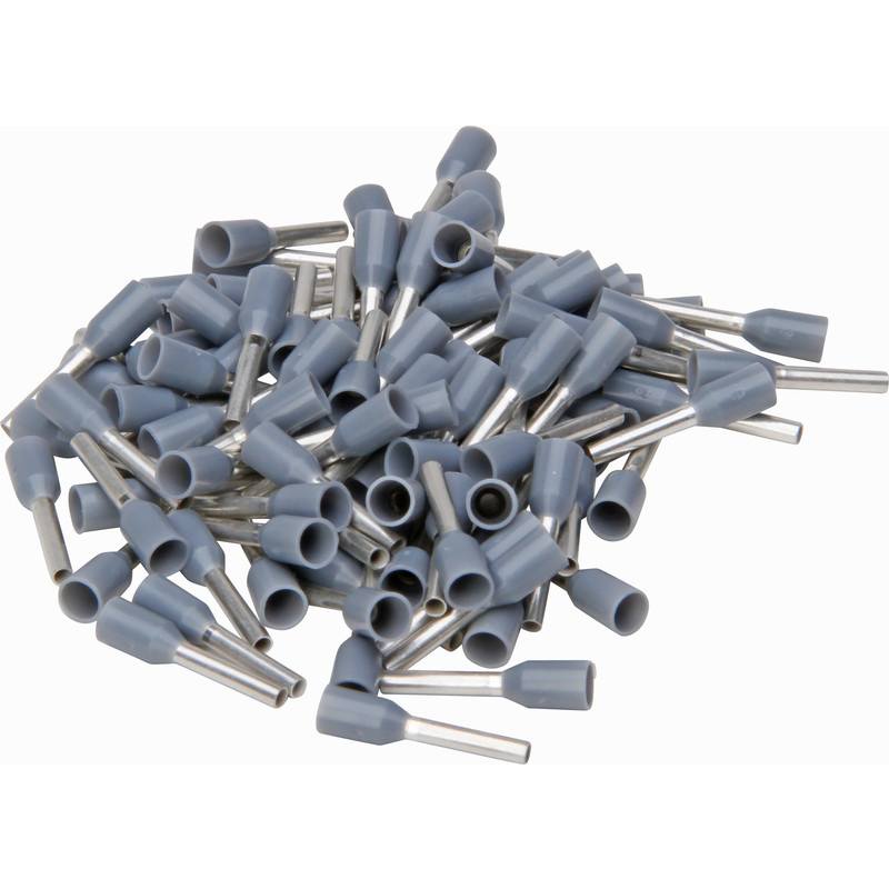Adereindhuls met kunststofkraag 0,75mm² grijs