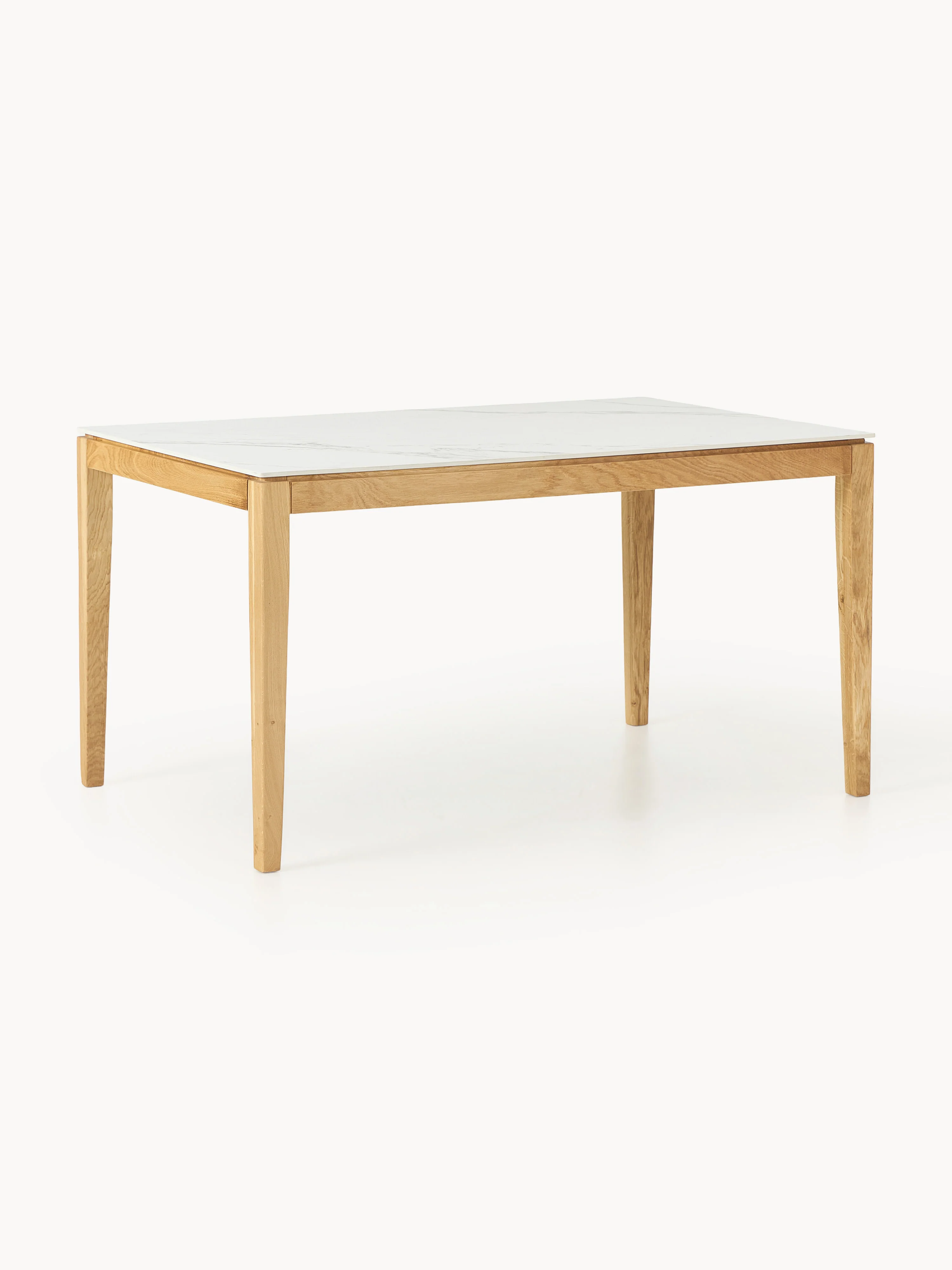 Eettafel Jackson met tafelblad in marmerlook, verschillende formaten