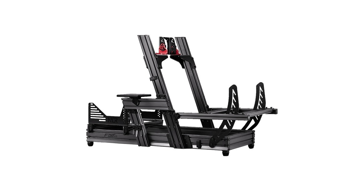 Next Level RacingF-GT Elite - Front & Side Mount edition racing simulator  (Zwart/rood)