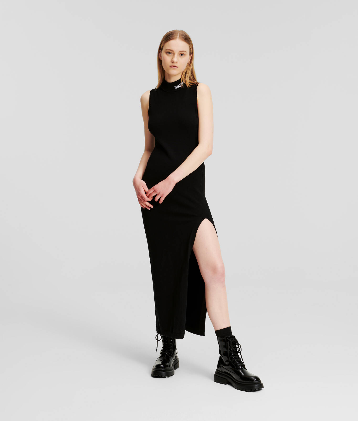 ROBE MAXI EN TRICOT SANS MANCHES KLJ