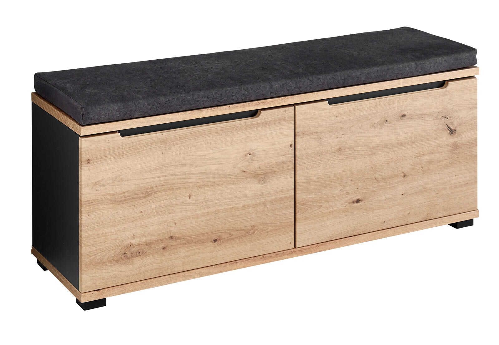 vito Garderobenbank SEDEO 120 x 50 cm Artisan Eiche-Dekor / Graphit
