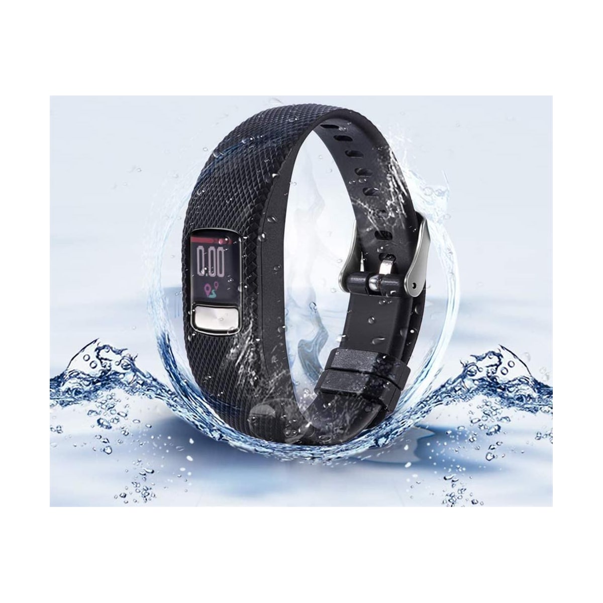 Klokkereim til Garmin Vivofit 4, svart (L)