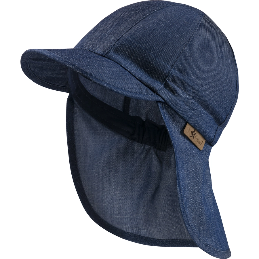 Sterntaler Schirmmütze mit Nackenschutz Jeans marine