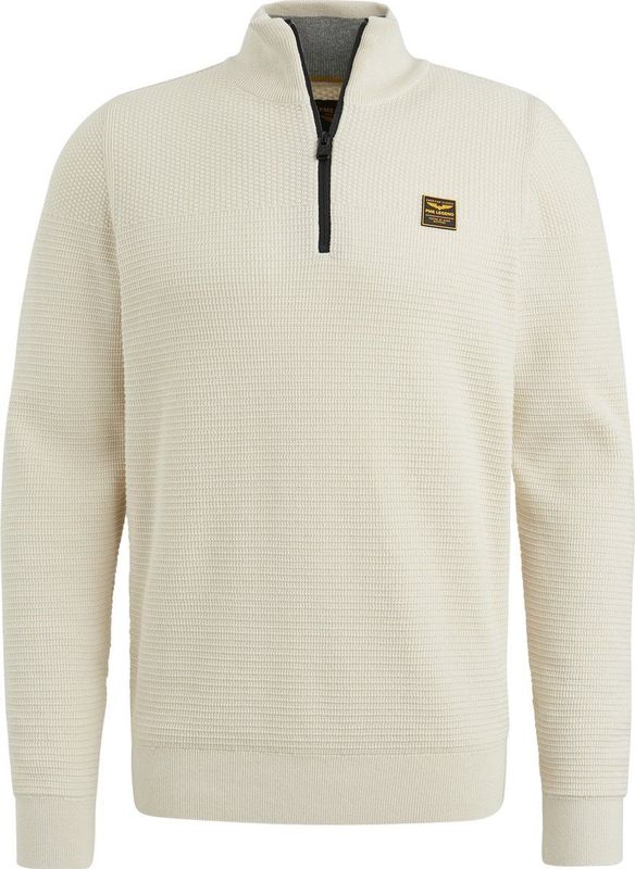PME Legend Half Zip Collar Cotton Mouline Truien & Vesten Heren - Sweater - Hoodie - Vest- Zand