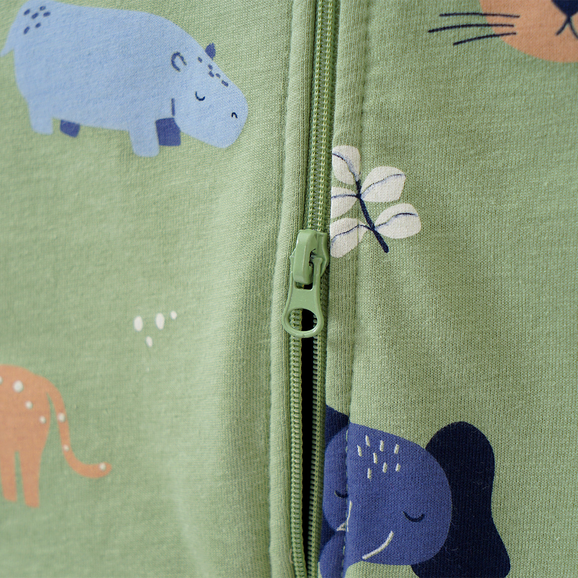 Topomini Baby Schlafsack mit Tier-Motiven hellgrün