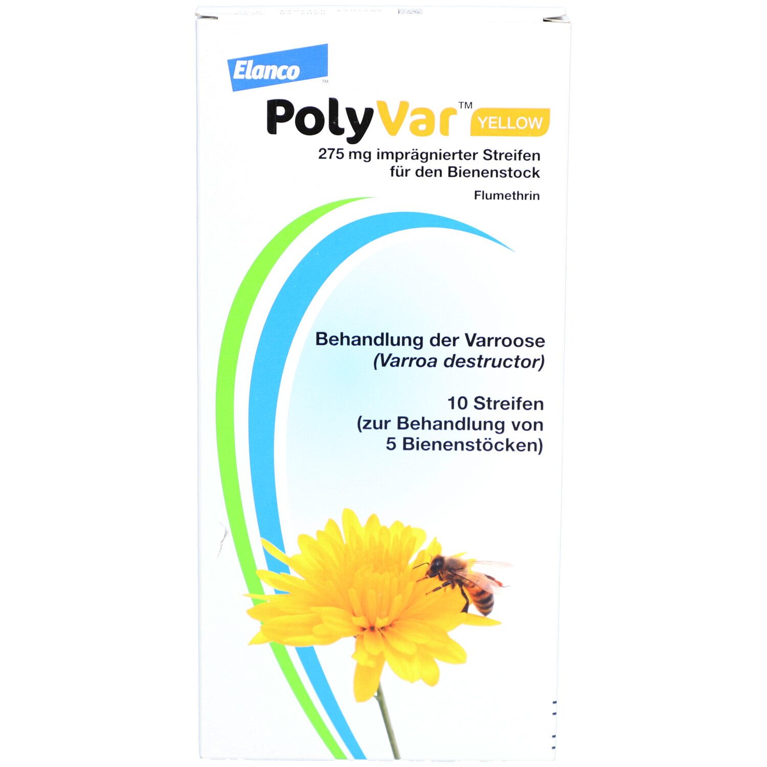 PolyVar Yellow 275 mg imprägnierter Streifen für den Bienenstock