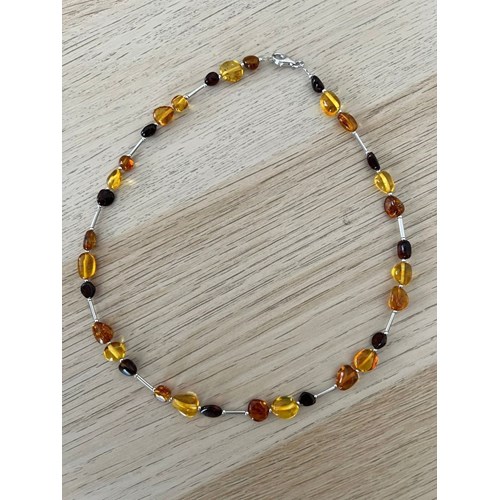Collier trio d'ambre