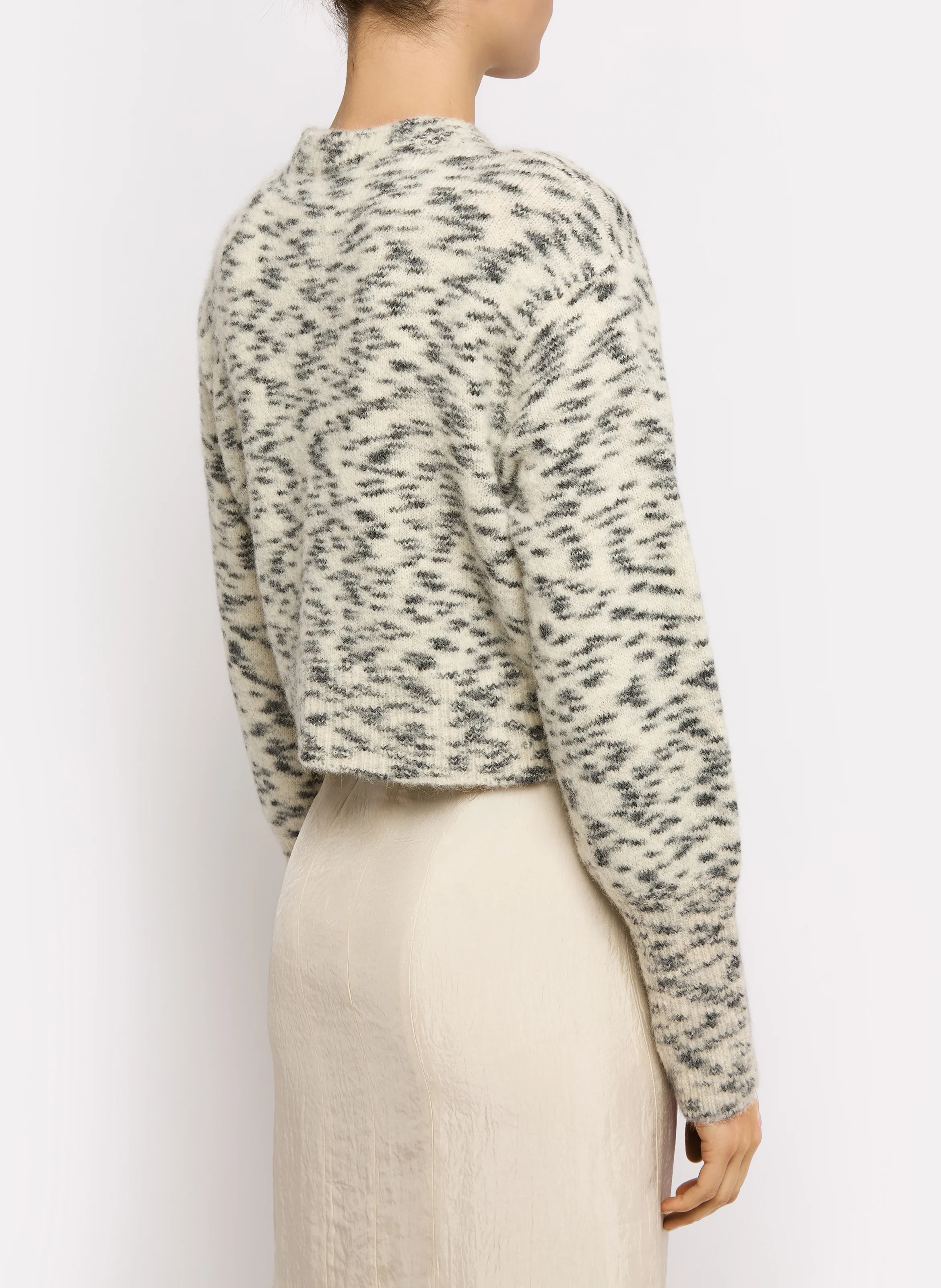 BOBBY - Gilet court en laine mélangée| Beige