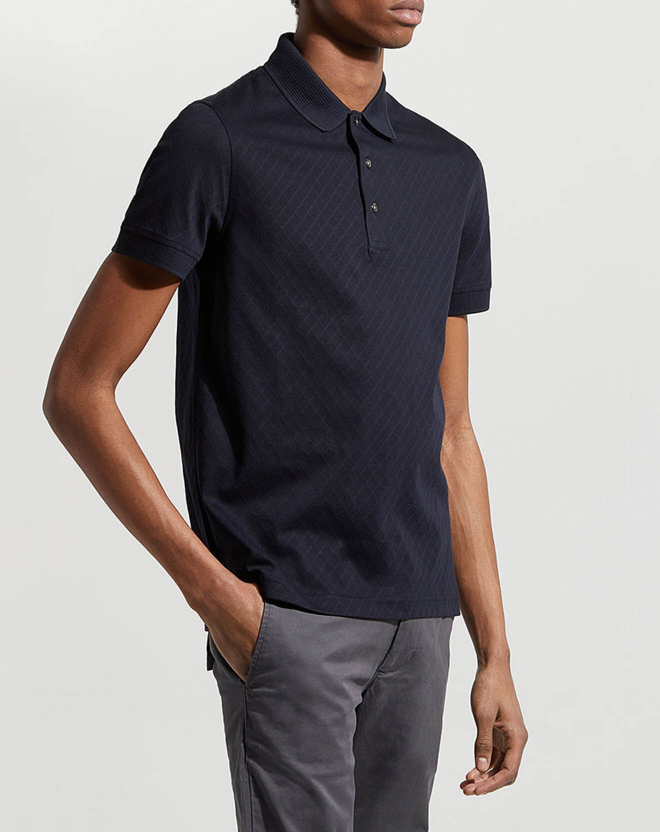 Tommy Hilfiger Polo slim Tonal bleu marine