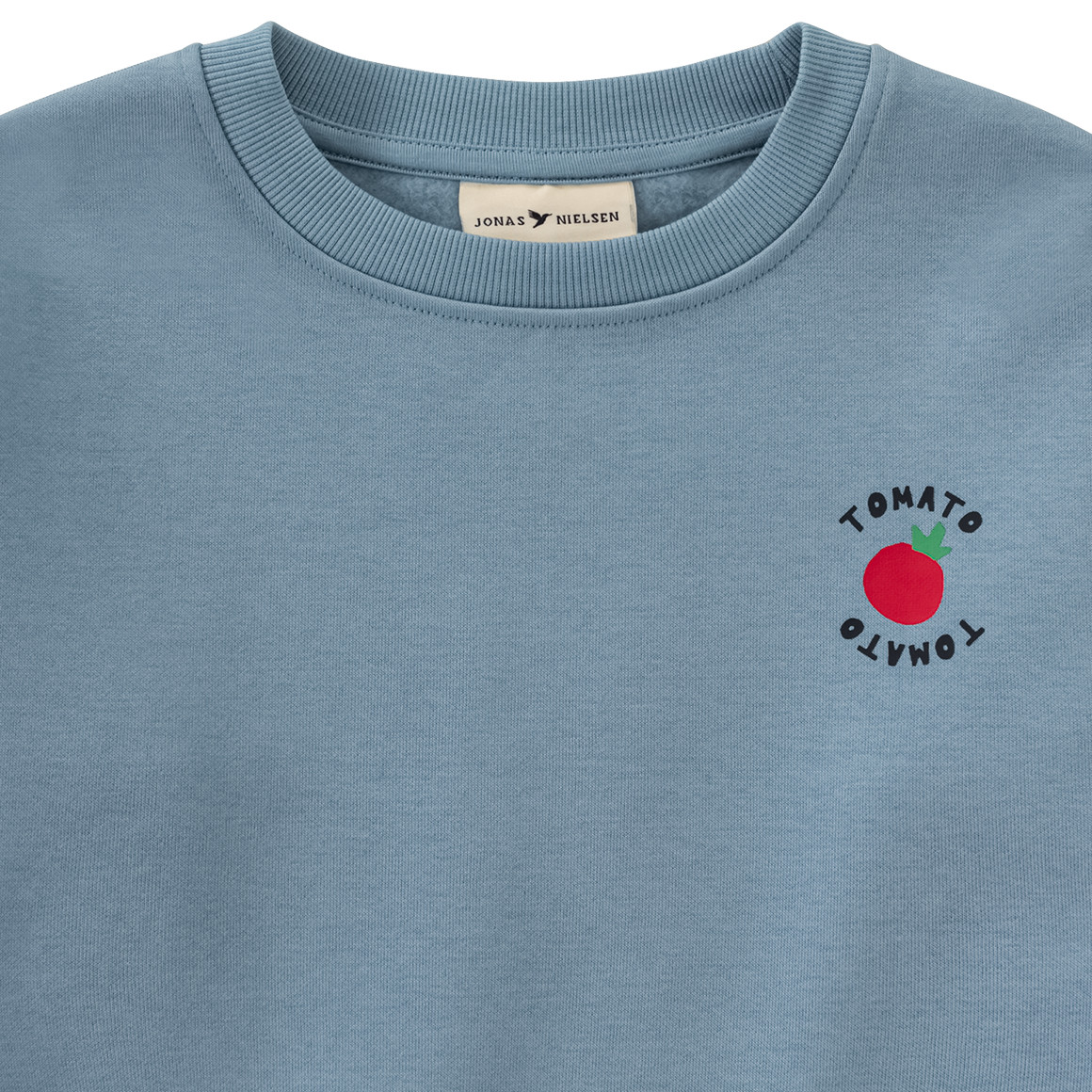 Jonas Nielsen Jungen Sweatshirt mit Tomaten-Print blau