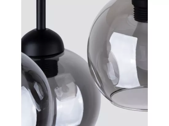 Sollux Alino Plafonnier semi-encastré à bras multiples Noir