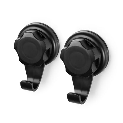 Lot de 2 crochets à ventouse Bestlock Black noirs