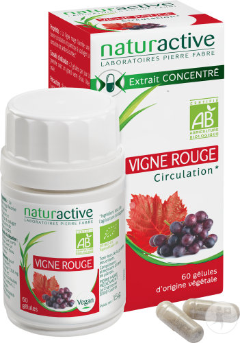 Naturactive Vigne Rouge Circulation Bio 60 Gélules