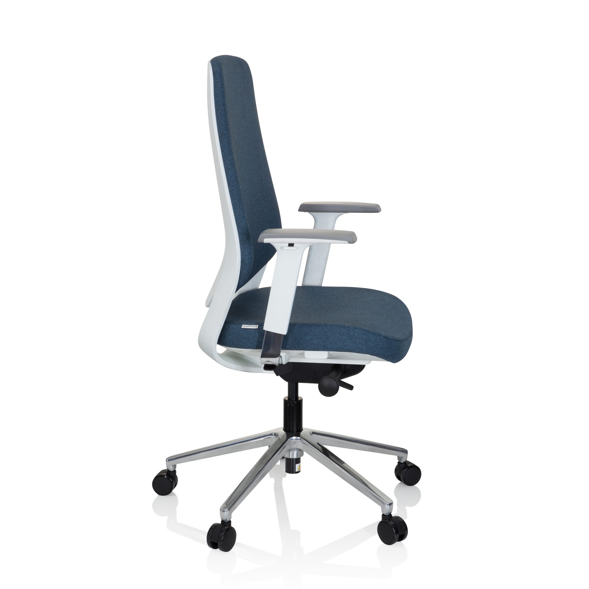 Profi Bürostuhl CHIARO T4 WHITE Stoff mit Armlehnen (höhenverstellbar) hjh OFFICE