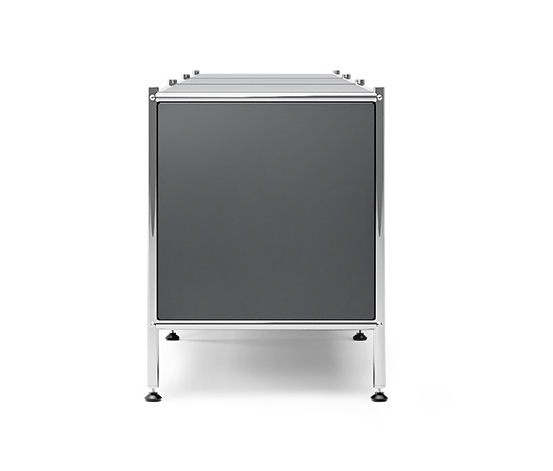 Lowboard Metall »CN3« mit 3 Klappenfächern, grau