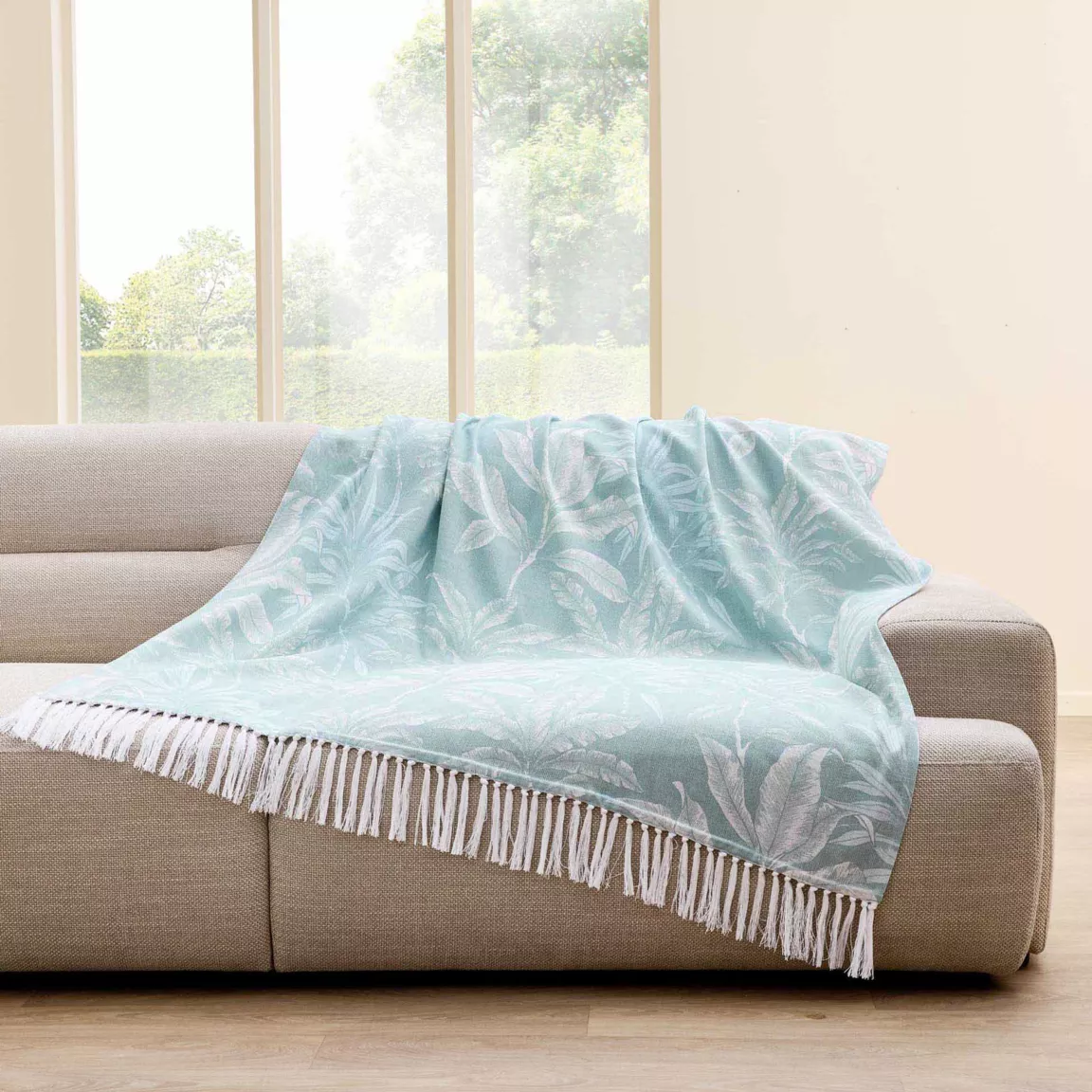 Plaid polycoton (125 x 150 cm) Hera Bleu