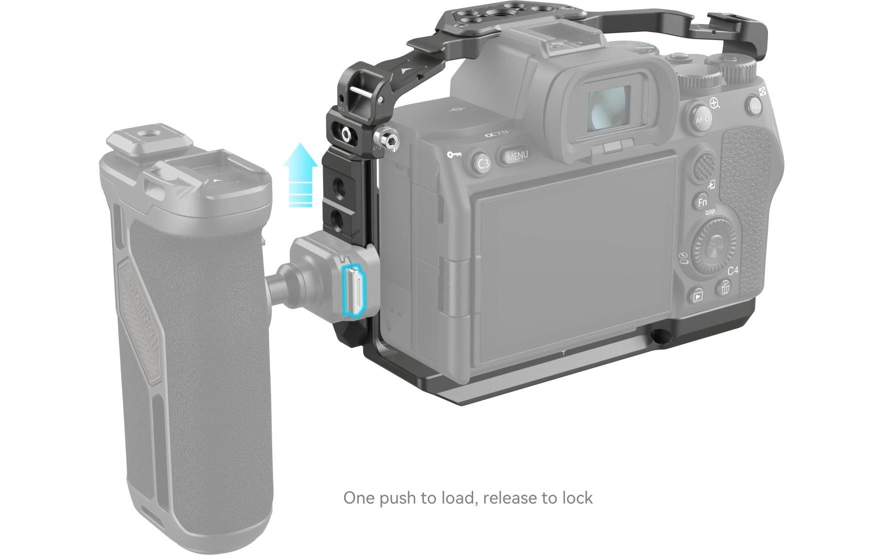 Cage Kit HawkLock für Sony Alpha Serie<br>Schnellverschlusskäfig für Sony Alpha 7R V / Alpha 7 IV / Alpha 7S III / Alpha 1 / Alpha 7R