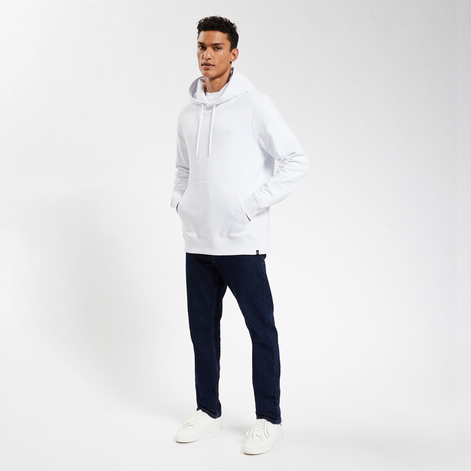 Sweat à capuche essentiel Blanc