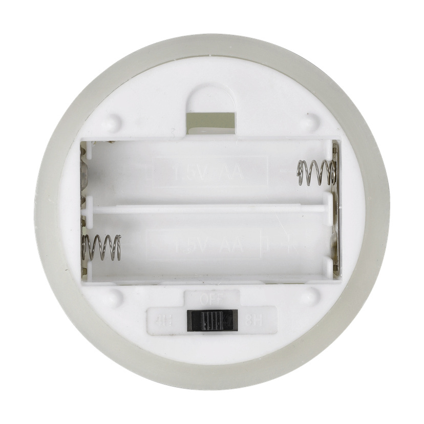 Kubbelys med flamme som flakker LED 15 cm