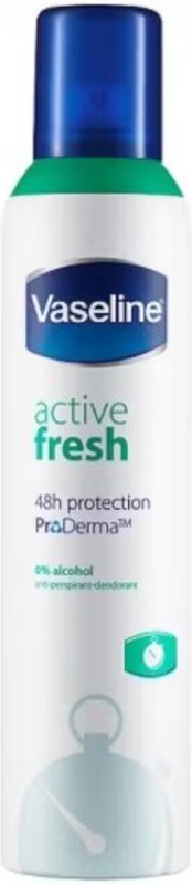 Vaseline Deodorant Spray Active Fresh 250 ML