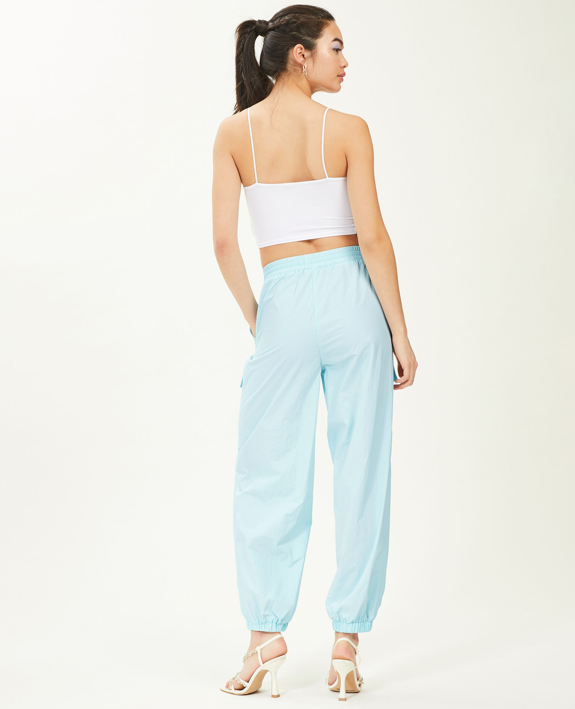 Pantalon parachute - Bleu clair