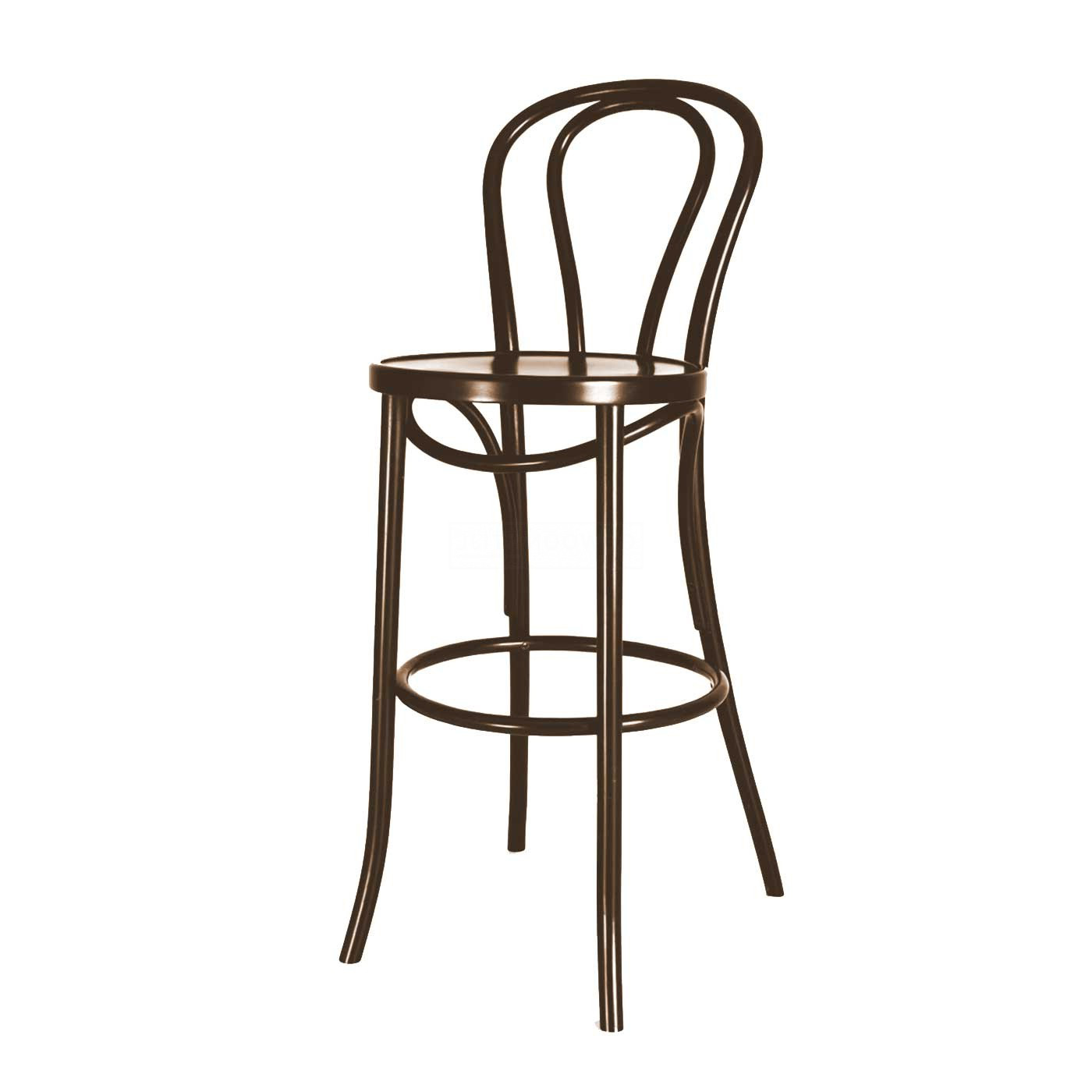 Houten barkruk Vienna Thonet No. 18 walnoot - 75 cm