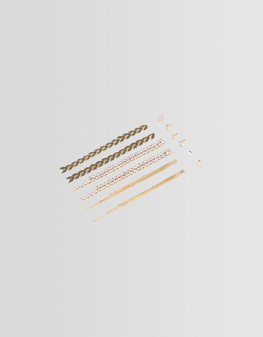 Conjunto de 6 brincos pendentes