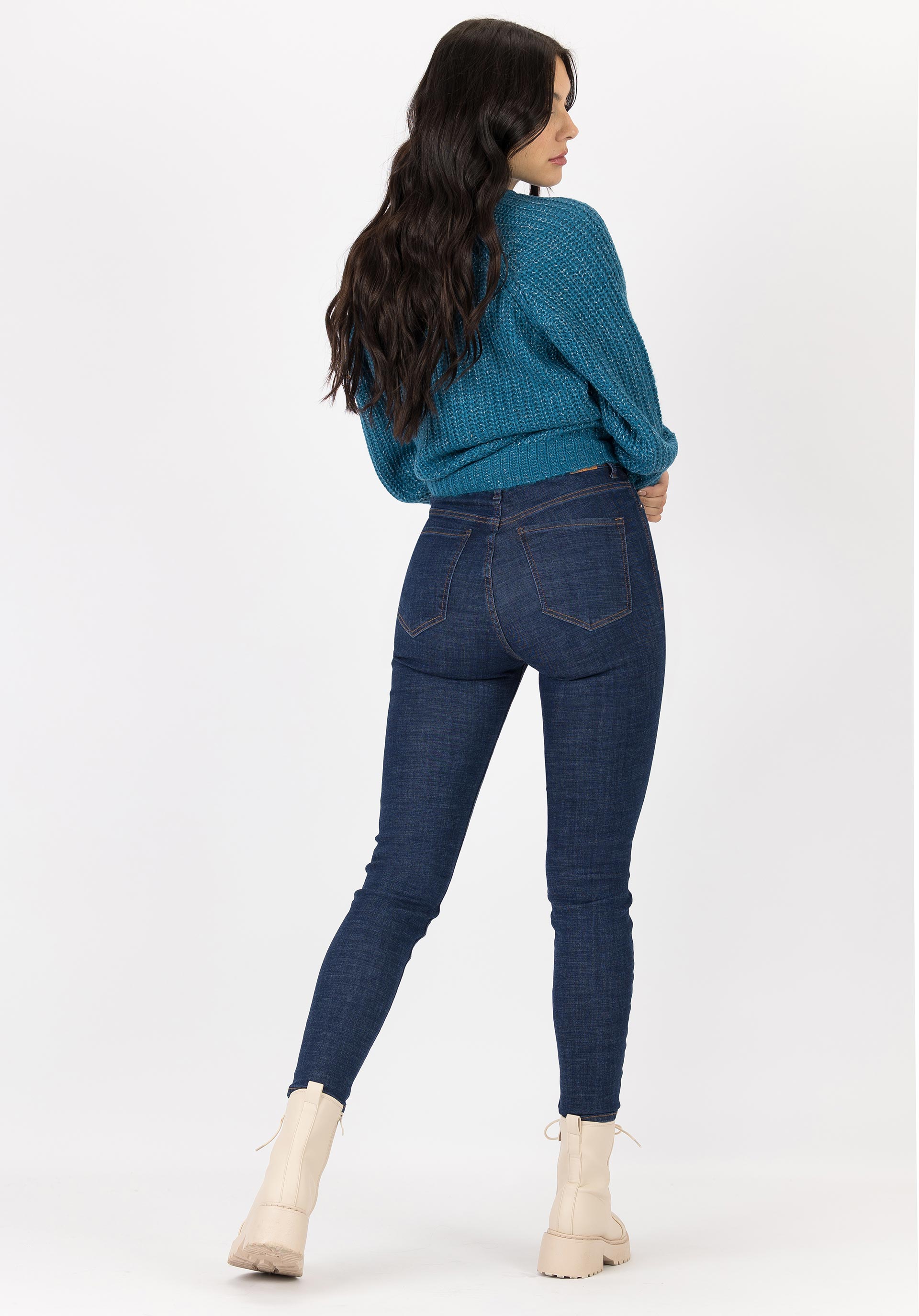 Jeans Jessie Skinny Cintura Alta