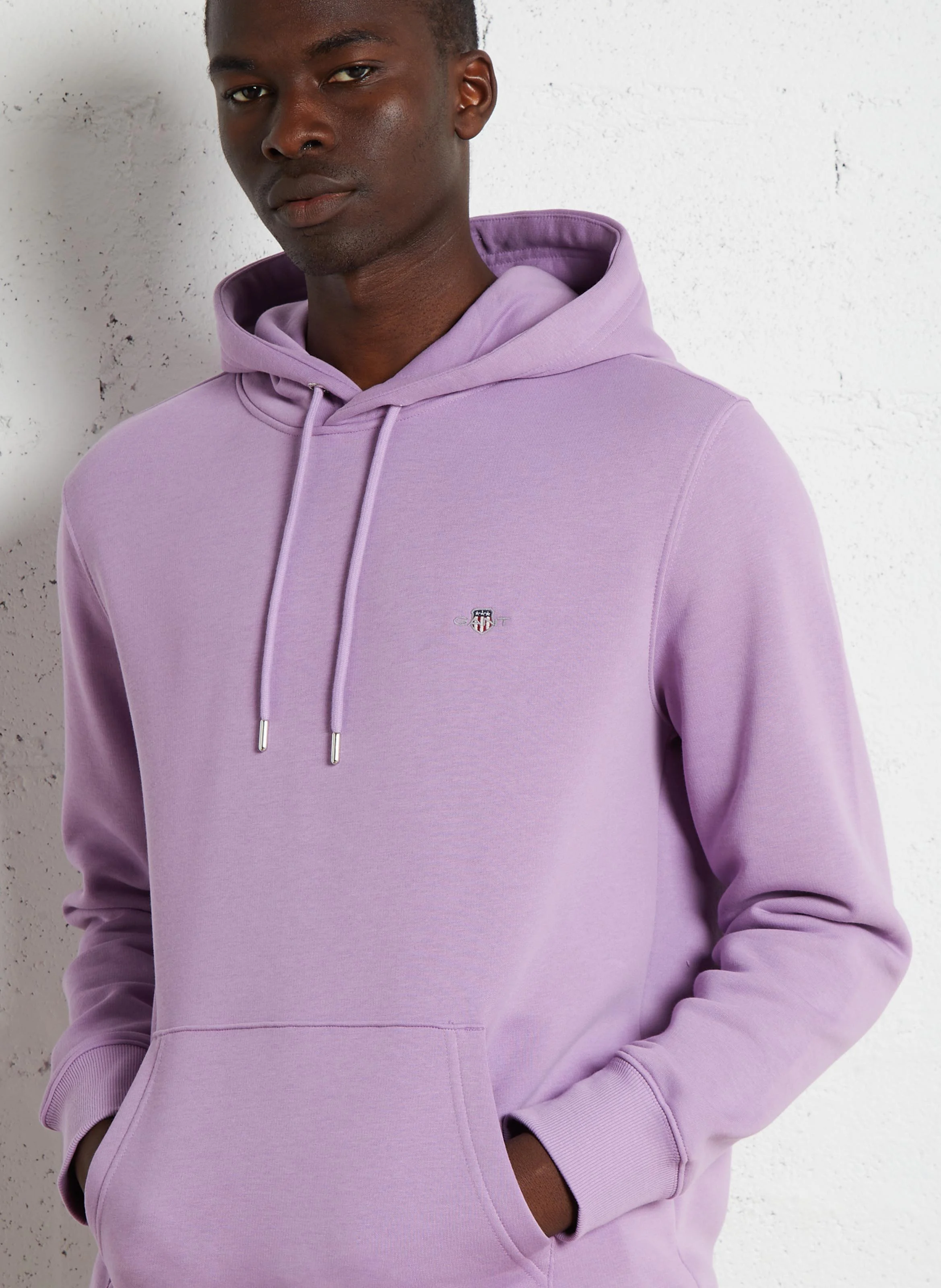 Sweat à capuche regular-fit en coton mélangé | Violet