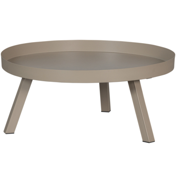 WOOOD bijzettafel tuin Sunny grijs metaal ø 80 cm