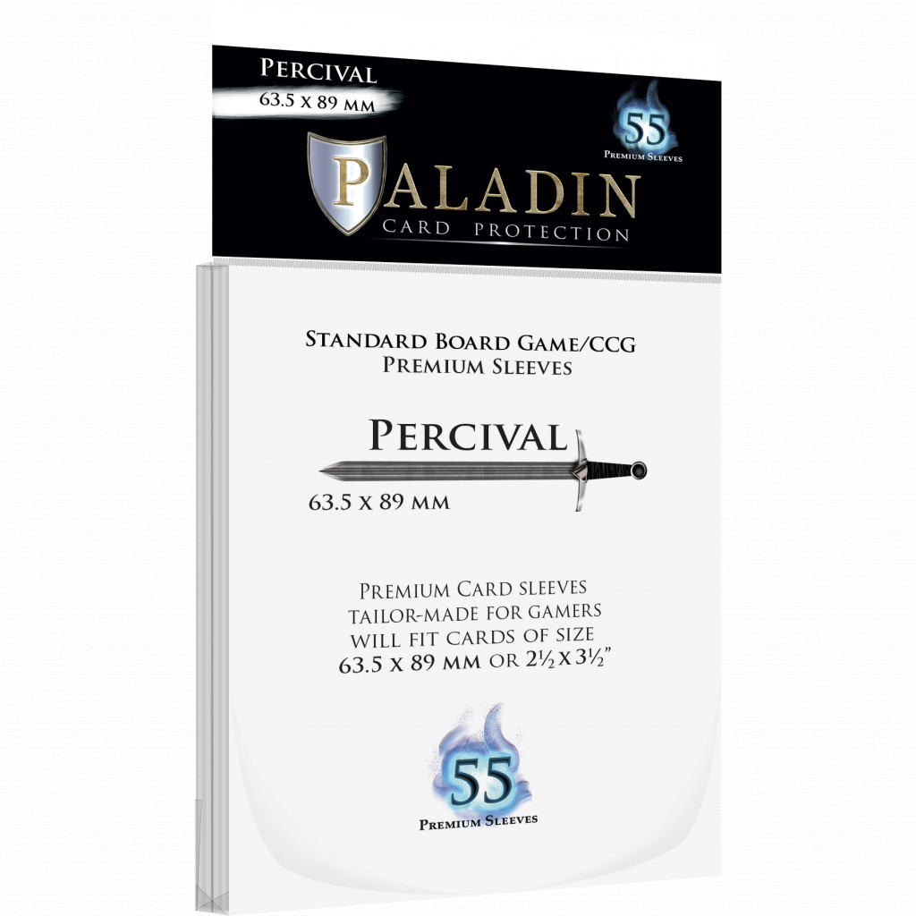 Pochettes Paladin - Percival Board game/ CCG - 63.5 x 89 mm - 55p