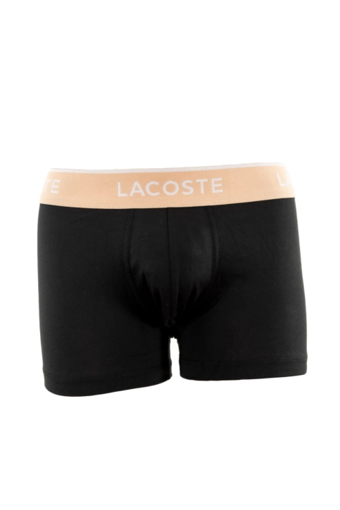 Calecons et slips lacoste 5h3401 i3w noir/biscuit-baguette-gru