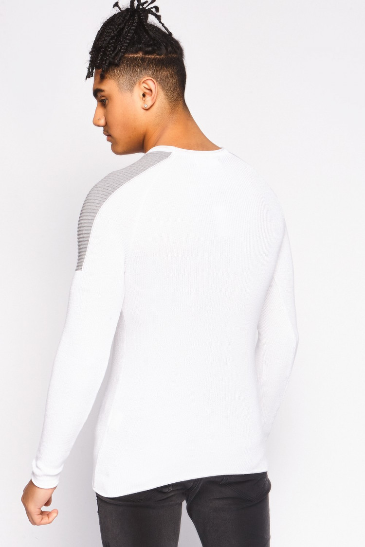 Pull fin bi couleur slim