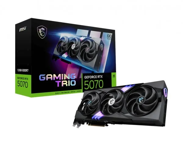 MSI GeForce RTX 5070 12G GAMING TRIO OC - Grafikkort - GeForce RTX 5070 - 12 GB GDDR7 - PCI Express 5.0 - 3 x DisplayPort, HDMI