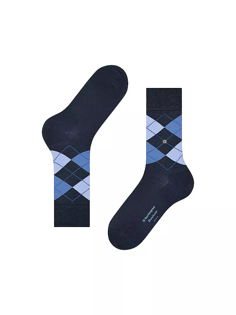 BURLINGTON Herren Socken 40-46 MANCHESTER marine dunkelblau