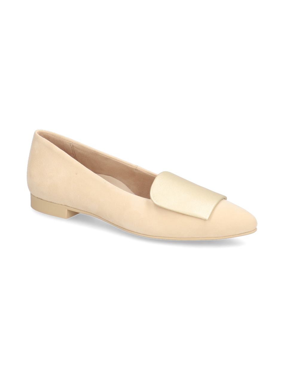 Veloursleder Ballerina
