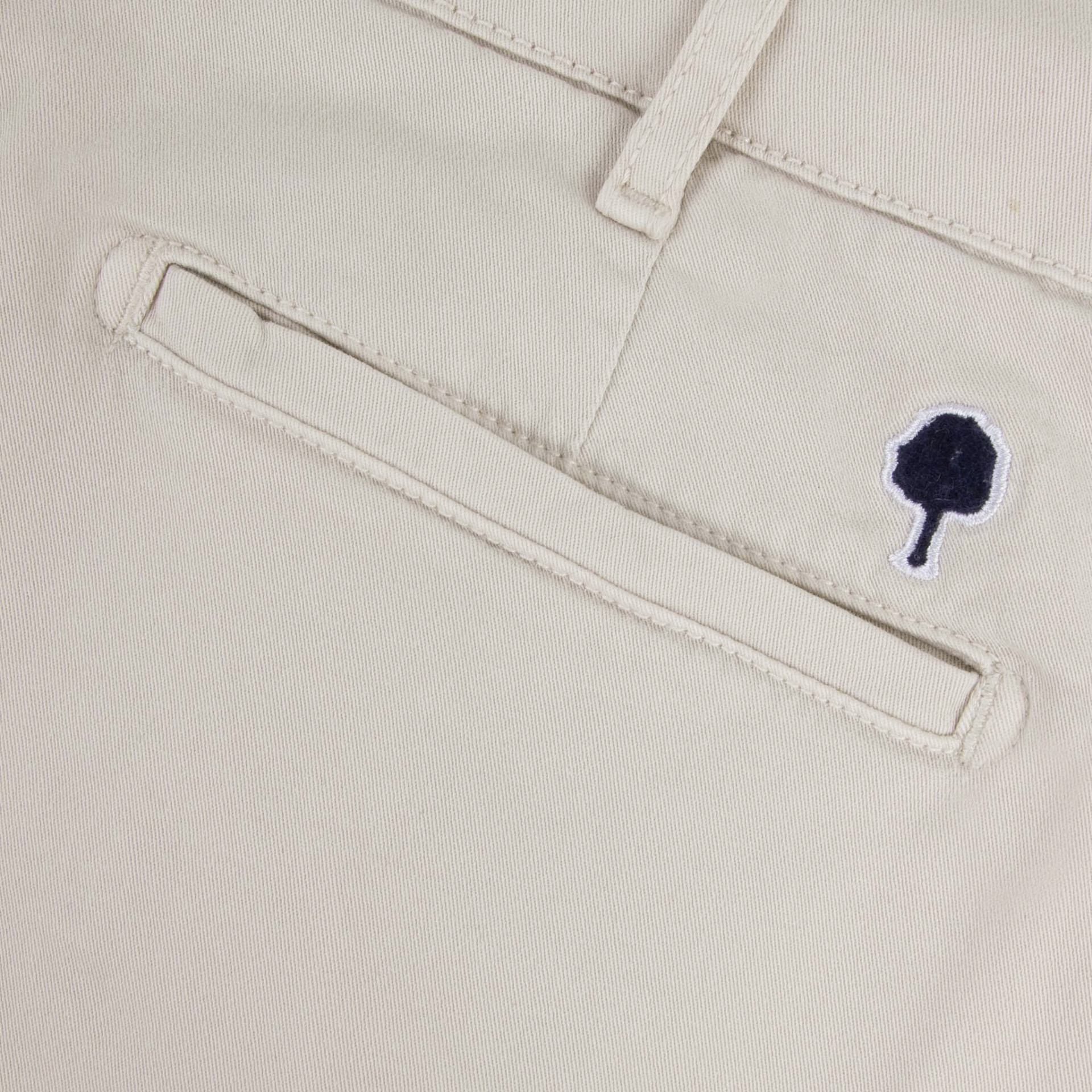 Chino écru coupe fuselée coton et coton biologique - modèle brix