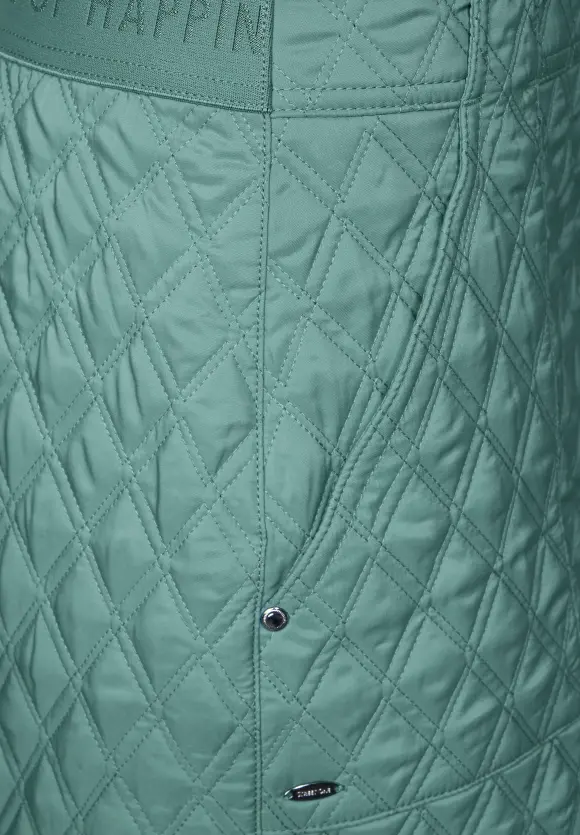 Gesteppter Minirock - duff aqua