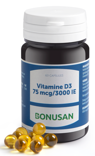 Bonusan Vitamine D3 75mcg 3000IE Capsules 60CP