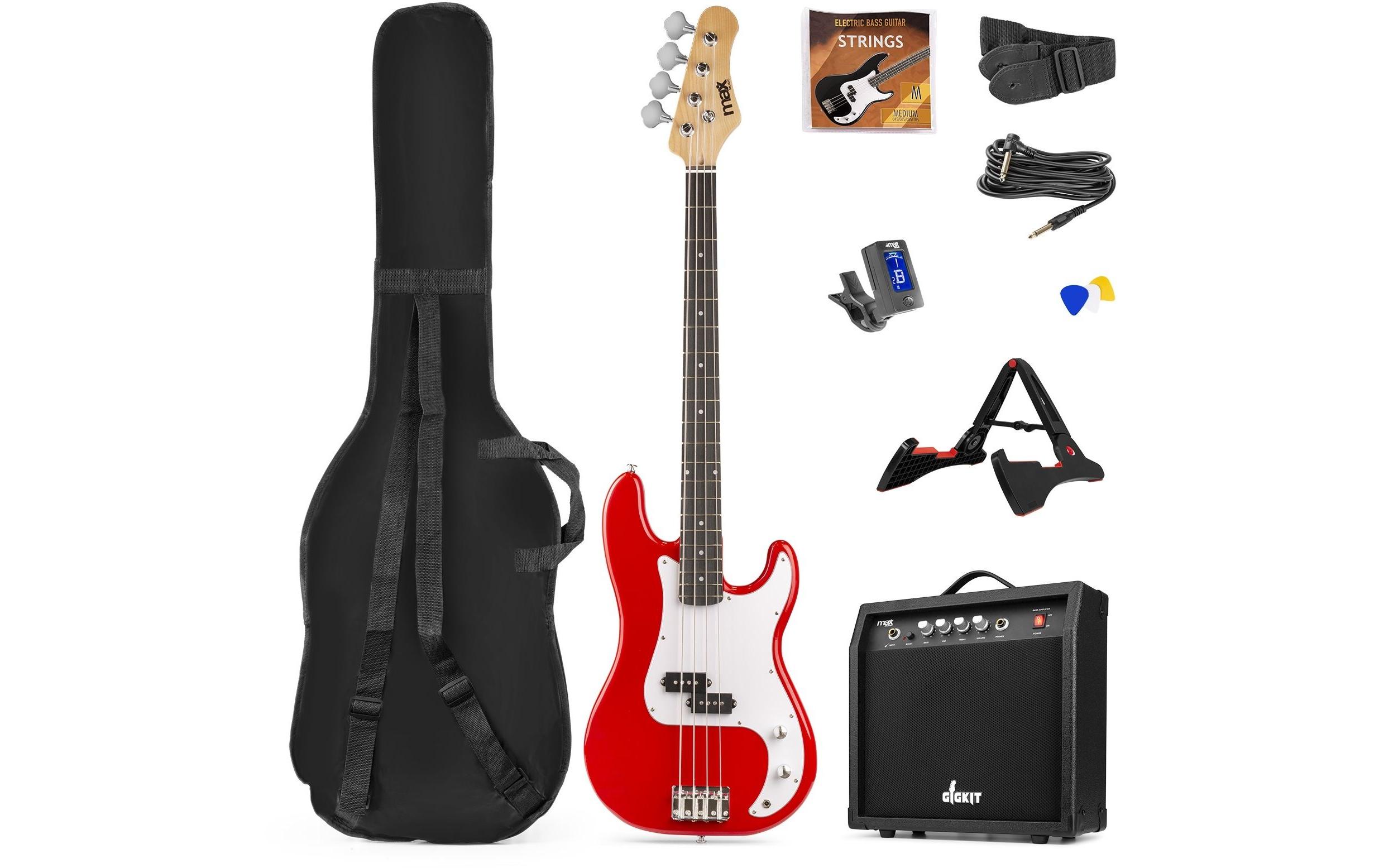 E-Bass GigKit Rot<br>Bass Gitarrenset
